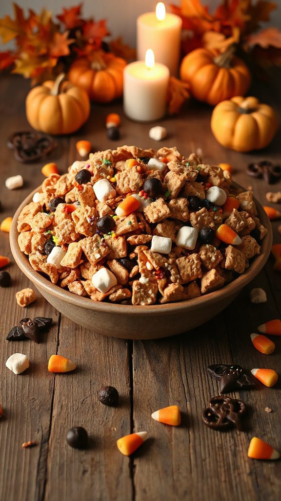 spooky s mores snack mix