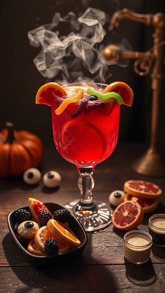 spooky sangria for halloween