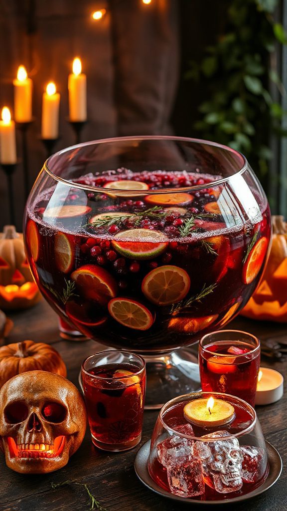 spooky sangria halloween recipe