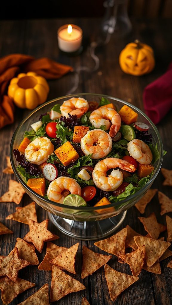 spooky shrimp salad delight