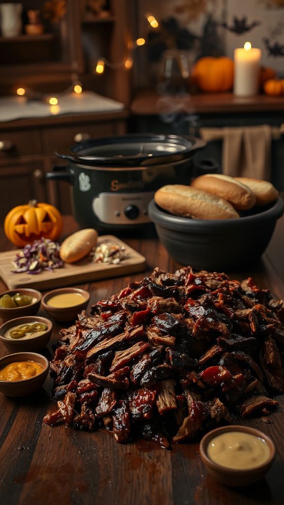 spooky slow cooked pulled pork