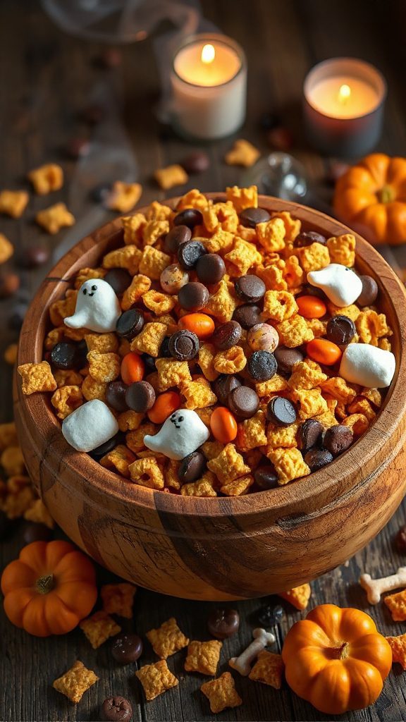 spooky snack mix recipe