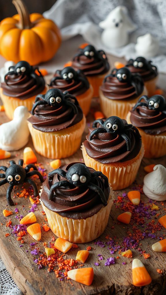spooky spider cupcake delight