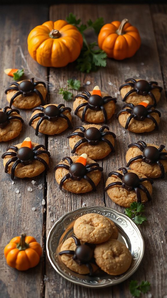 spooky spider shaped cookies recipe