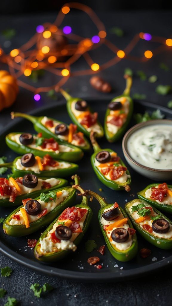 spooky stuffed jalape o poppers
