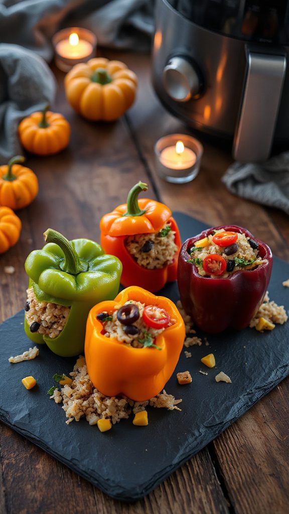 spooky stuffed peppers recipe