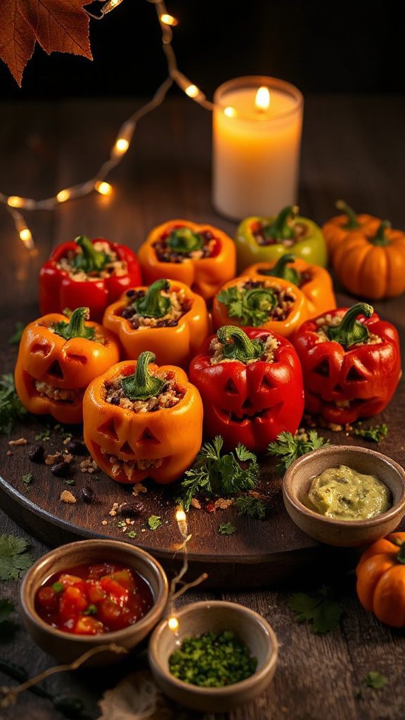 spooky stuffed peppers recipe