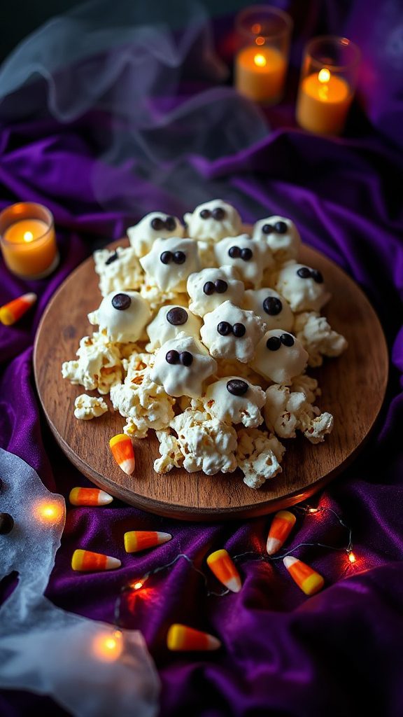 spooky sweet popcorn treats