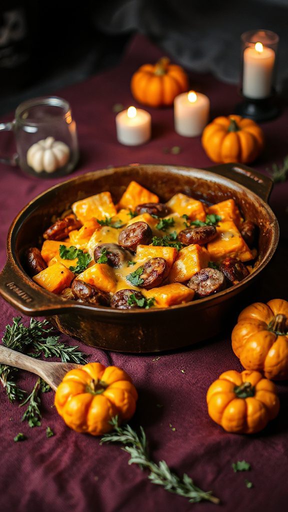 spooky sweet potato casserole