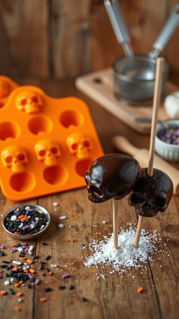 spooky sweet skull treats