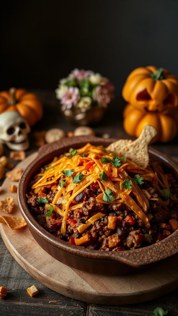 spooky taco casserole recipe