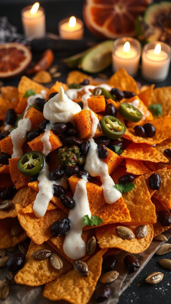 spooky vegan nachos recipe