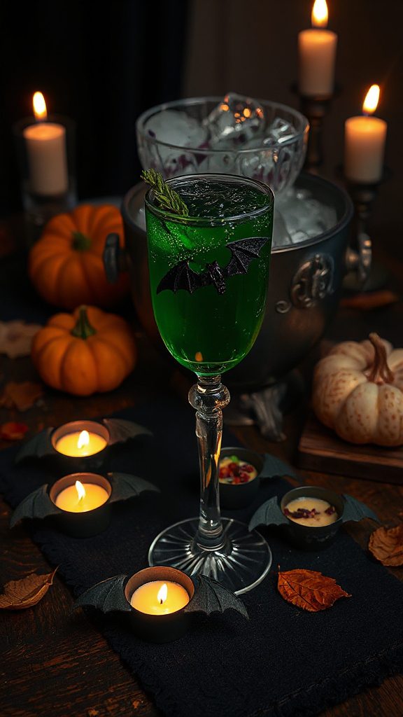 spooky vibrant halloween cocktail