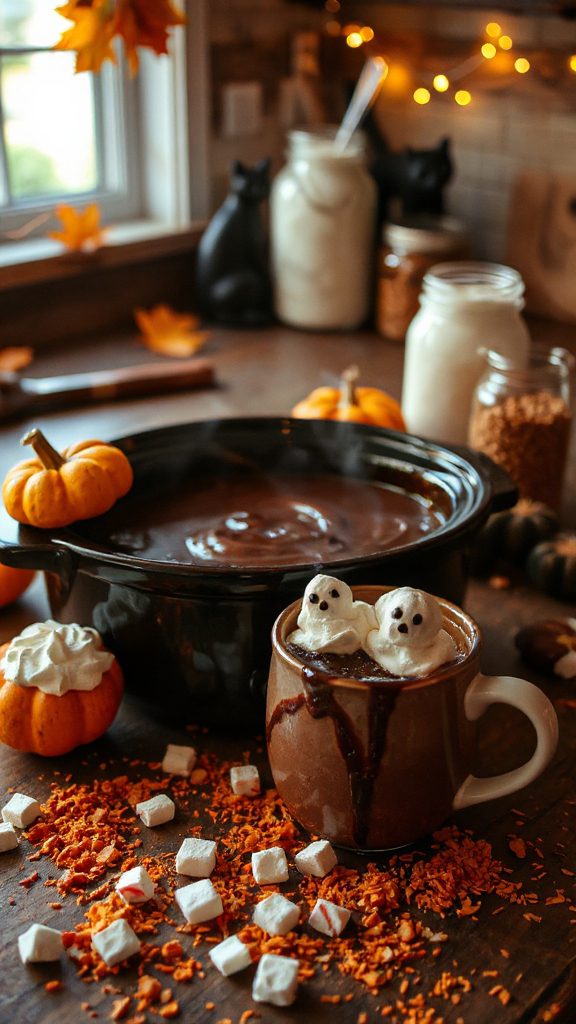spooky warm chocolate delight