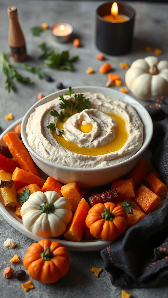 spooky white bean dip