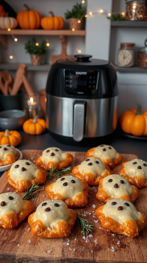 spooky white chocolate pretzels