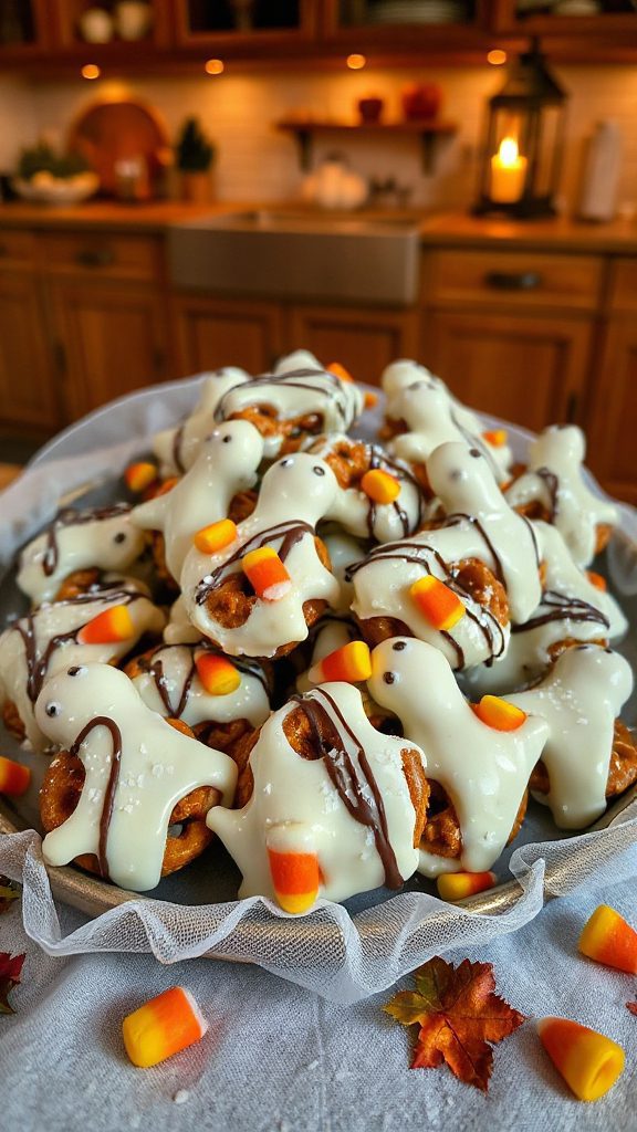 spooky white chocolate treats
