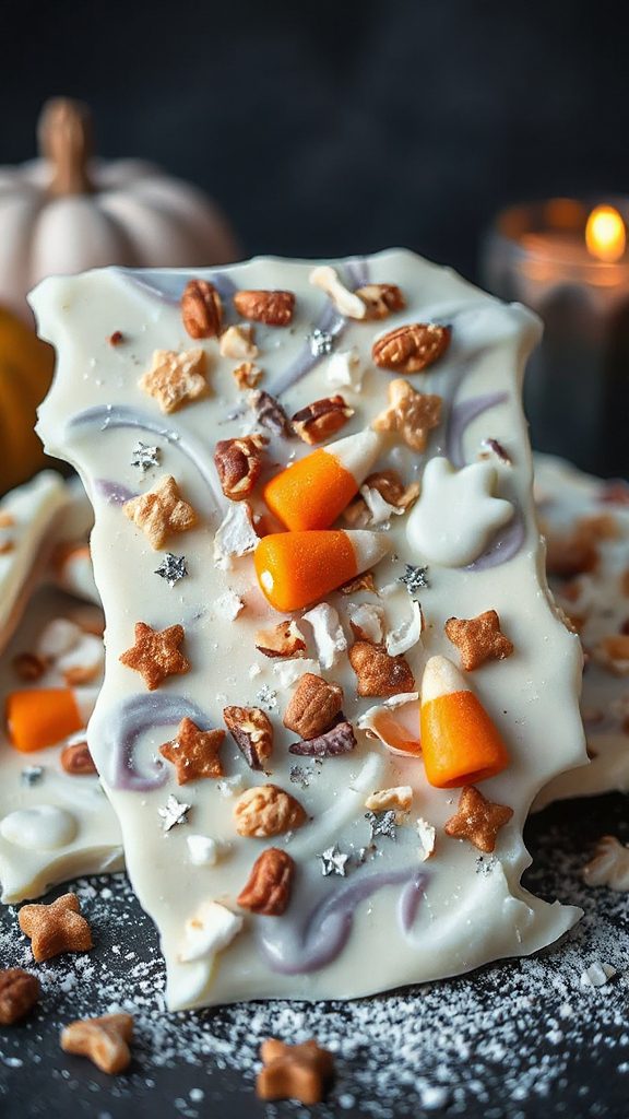 spooky white chocolate treats