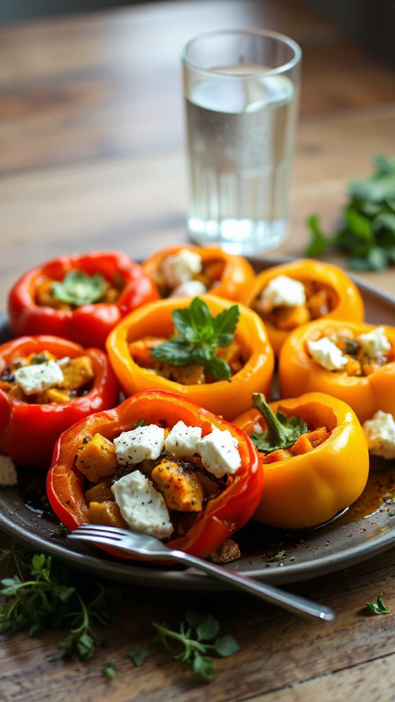 stuffed peppers with feta