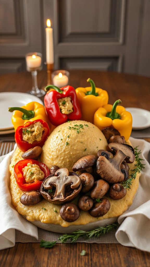 stuffed peppers with polenta