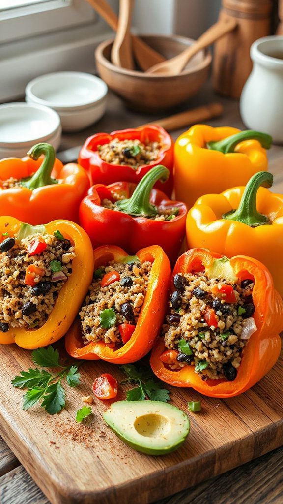 stuffed peppers with quinoa