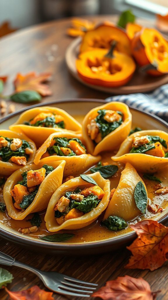 stuffed shells with pumpkin