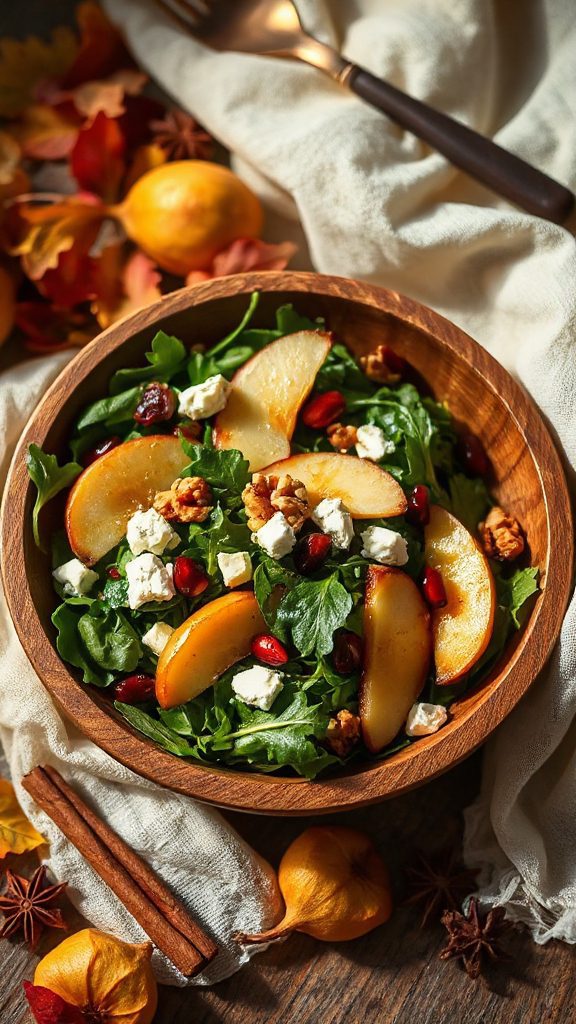 sweet and savory autumn salad