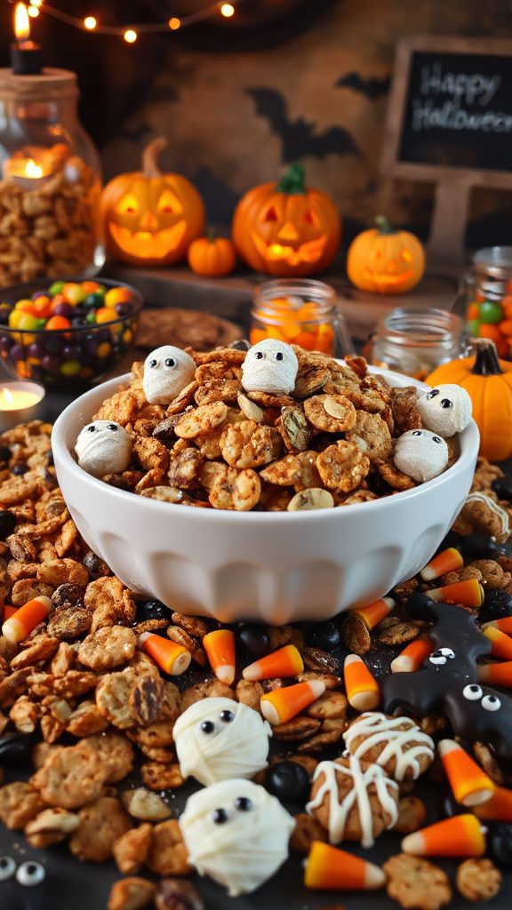 sweet and savory halloween snack