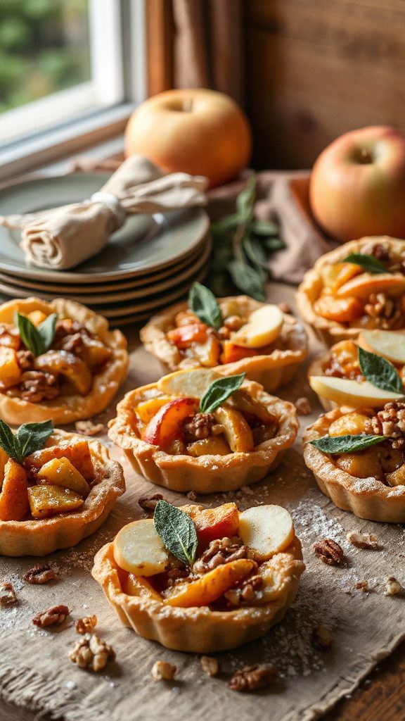 sweet and savory tartlets