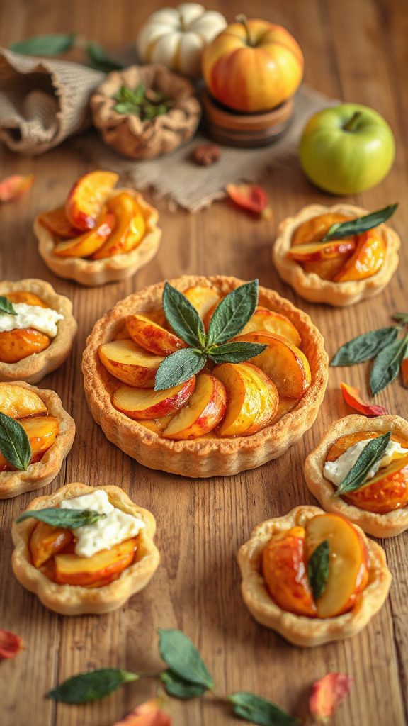sweet and savory tartlets
