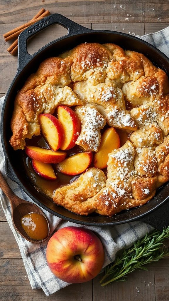sweet fruit cobbler dessert