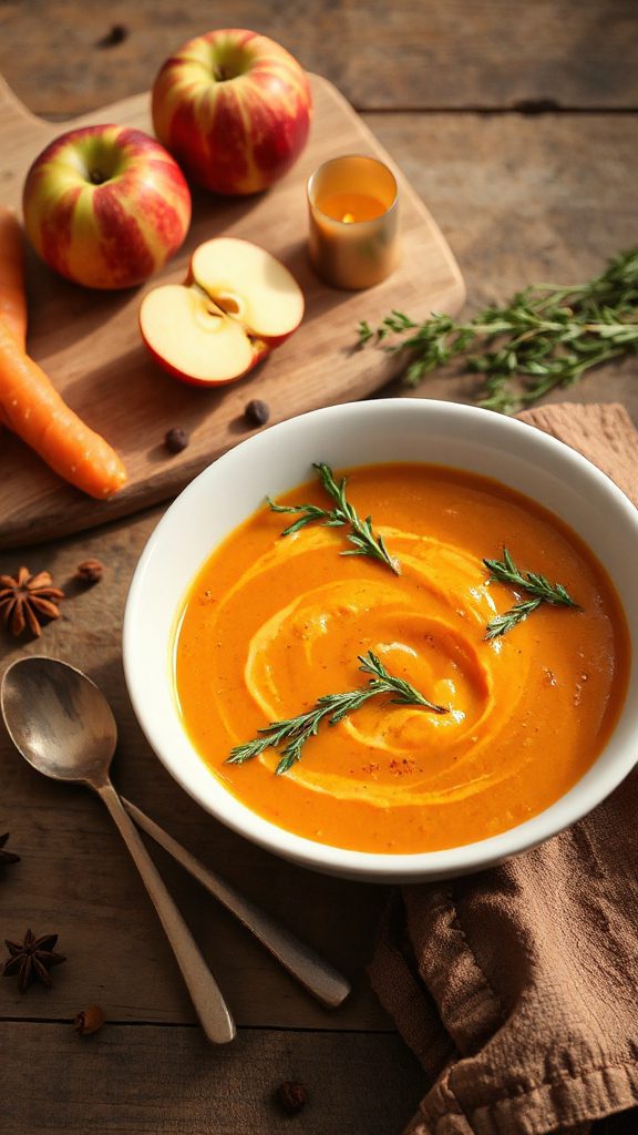 sweet herbal comforting soup