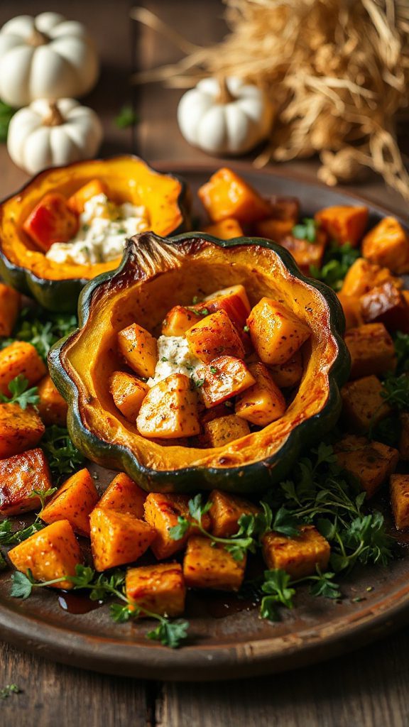 sweet potato apple goat cheese