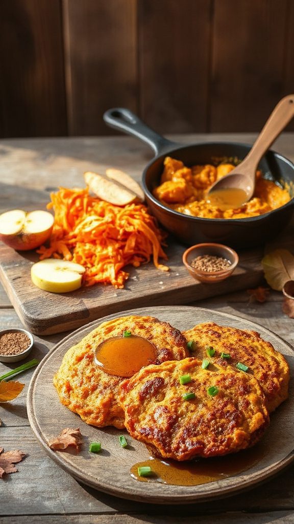 sweet potato apple latkes