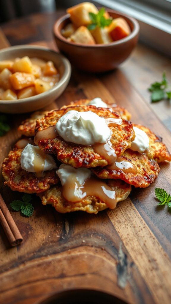 sweet potato apple latkes