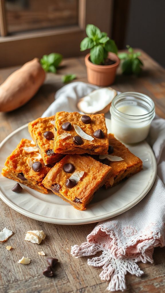 sweet potato chocolate bars