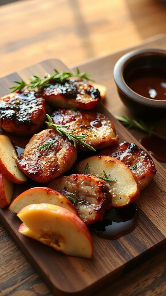 sweet smoky apple pork
