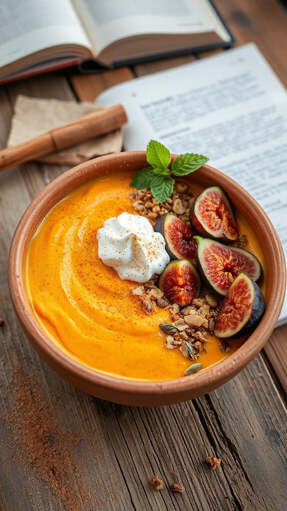 tempeh pumpkin cheesecake smoothie