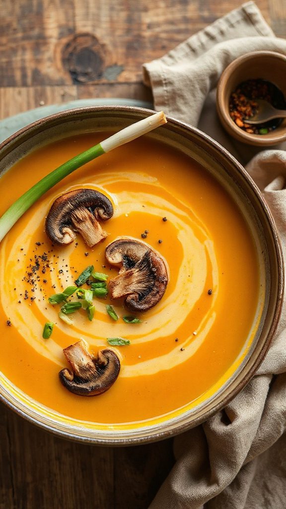 thai inspired pumpkin miso soup