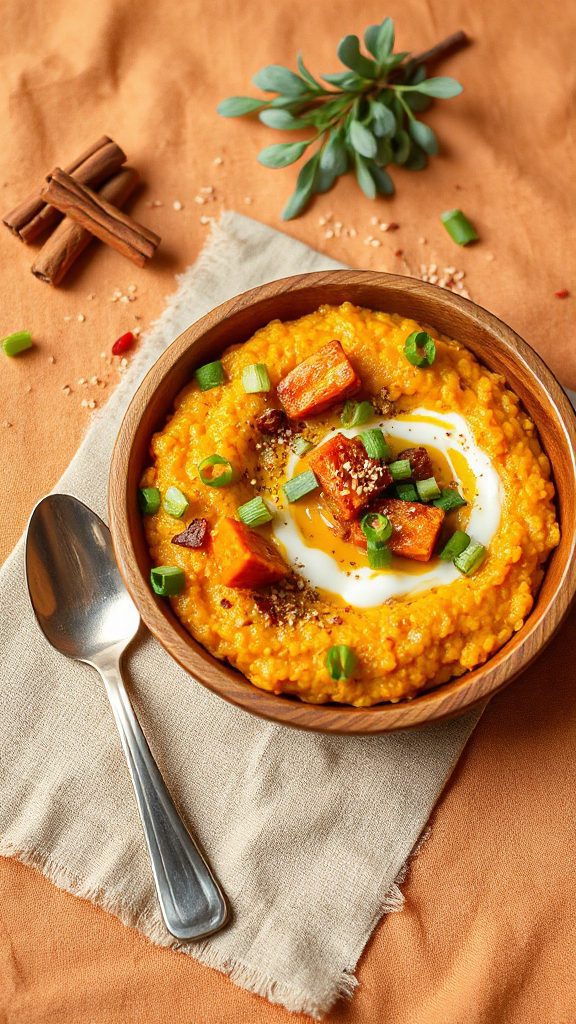 thai inspired pumpkin quinoa risotto