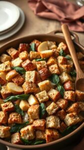 thanksgiving apple sage stuffing