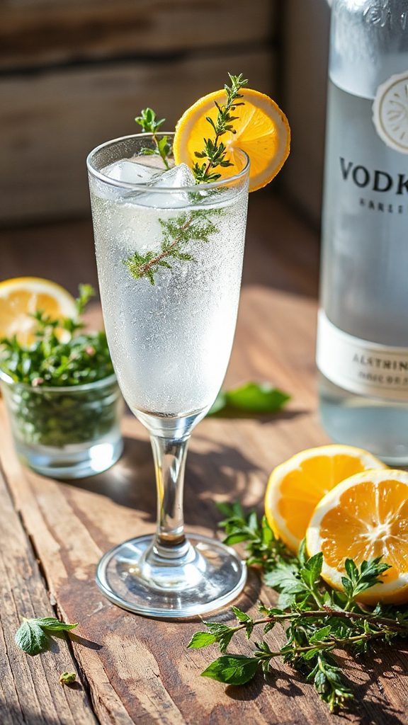 thyme infused cocktail delight