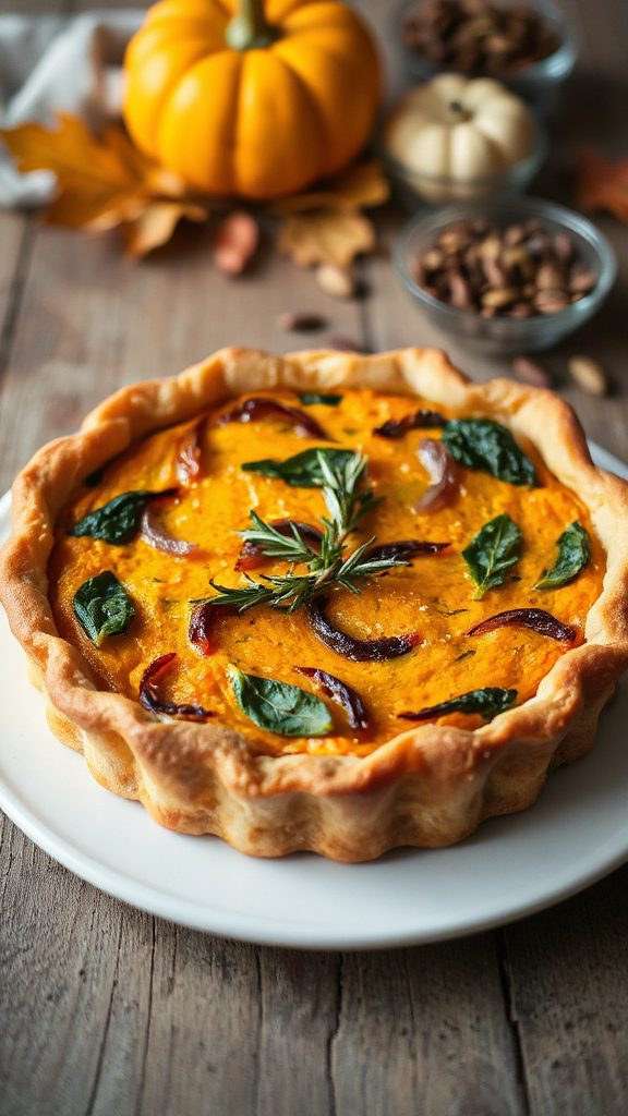 tofu pumpkin quiche recipe