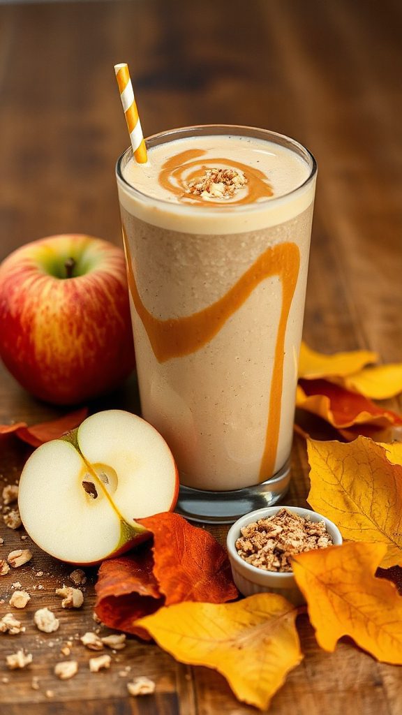 tropical apple peanut smoothie