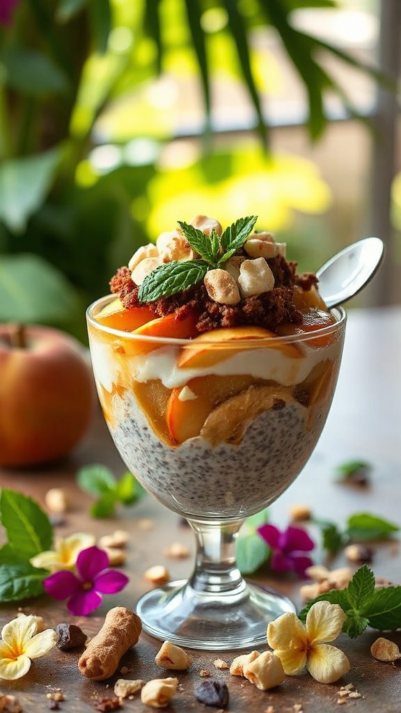 tropical baked apple dessert