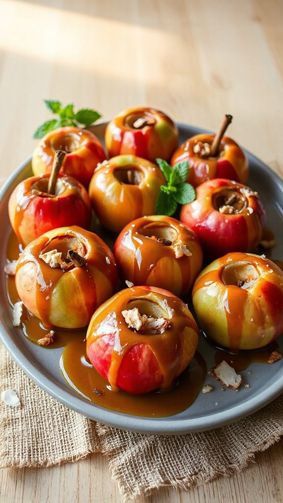 tropical coconut rum apples