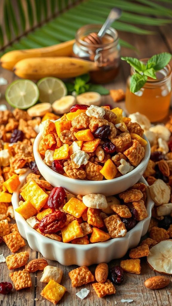 tropical fruit nut snack