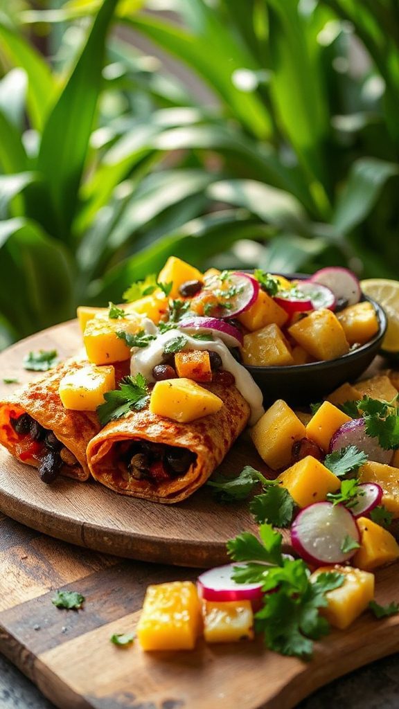 tropical mango pineapple salsa