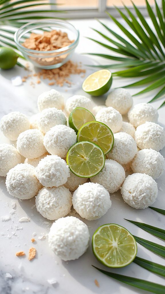 tropical no bake coconut dessert