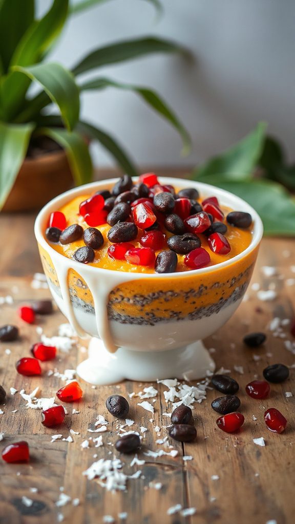 tropical pumpkin chia pudding
